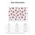 thumbnail image 2 of Throw Blanket for Couch - Cartoon Lobsters Soft Comfy Lightweight Cozy Warm Throw Blanket, Fuzzy Plush Flannel Blanket & Throws for Sofa and Bed All Season, 2 of 8