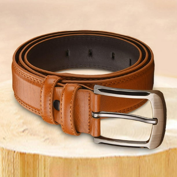 Cinturón de hombre Salvador de cuero PU 120cm naranja