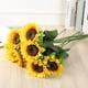 thumbnail image 3 of Ramo de girasoles artificiales BuyWeek de seda amarillo, 3 of 11