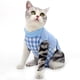 thumbnail image 2 of Trajes de recuperación para gatos para heridas abdominales o enfermedades de la piel, alternativas de collares electrónicos transpirables para gatos y perros, antilame (m, azul) PenghuiLiu 9024719114897, 2 of 5