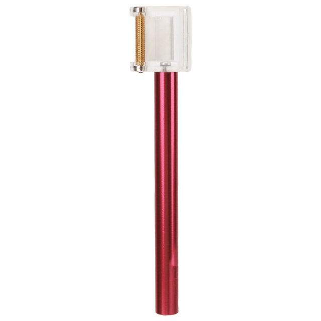 Pluma De Tinte De Borde De Cuero De Una Cabeza, Pluma De Tinte De Borde De Cuero Operación Simple De Alta Densidad Para Cuero De Bricolaje Cergrey Rosa roja