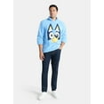 thumbnail image 2 of Bluey Men's and Big Men's Plush Fleece Quarter Zip Sweatshirt, Sizes XS-3XL, 2 of 5