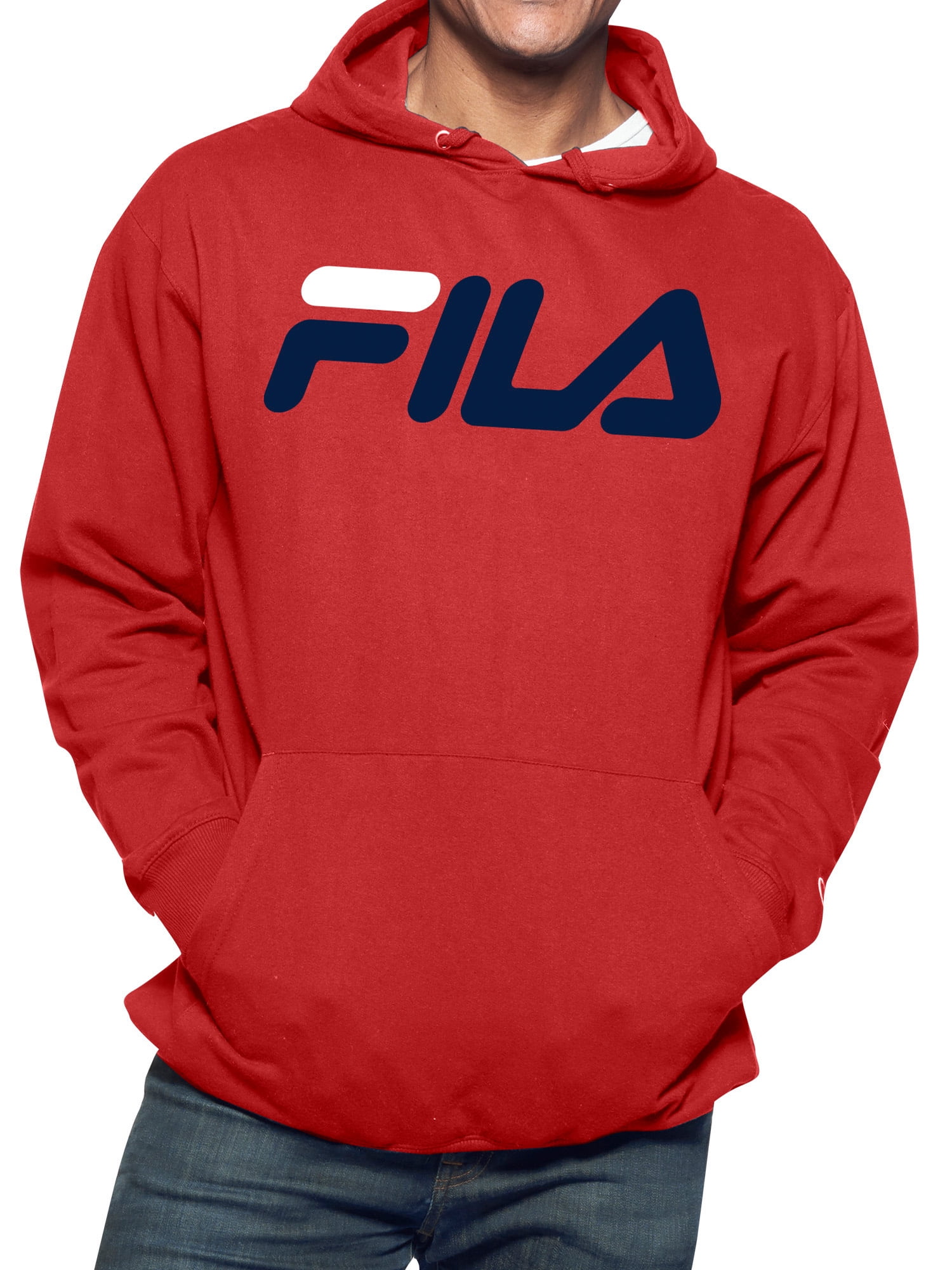 Onenigheid langzaam heuvel Fila Big & Tall Men's Classic Hooded fleece sweatshirt with Graphic logo  design , Sizes XLT-6XL - Walmart.com