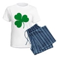 thumbnail image 5 of CafePress - Ireland Irish Clover Women's Light Pajamas - Women's Short Sleeve Print T-Shirt and Pants Light Cotton Pajama Set, 5 of 7