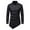 Black, variant on DDAPJ pyju Men's Embroidered Dress Shirt Asymmetric Hem Long Sleeve Button Down Shirts Tuxedo Suit Shirt Navy XL