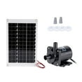 thumbnail image 4 of 50W Solar Panel Brushless Solar Power Water Pump Set Ultra-quiet Submersible Water Sprinkler Pool Pond Garden Fountain Decor ,High Quality Solar Fountain Water Pump Kit - SOLAR PANEL_W, 4 of 7