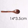 thumbnail image 4 of 4 Pcs Wooden Handmade Bowl and Spoon & 1 Pcs Tableware Household Smooth Wooden Bread Dish Tray, 4 of 5