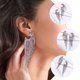 thumbnail image 4 of WASHWEPE 1Par Pendientes Colgantes Multicolor Con De En Metal Para Mujer, 4 of 6