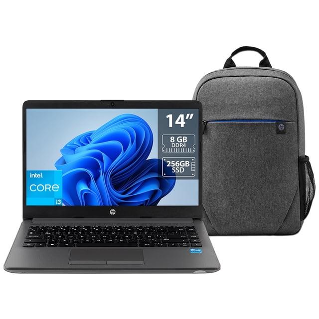 Laptop HP 240 G9 Intel Core i3 1215U RAM 8GB DDR4 SSD 256GB Pantalla 14' LED S.O. W11H Incluye Mochila HP