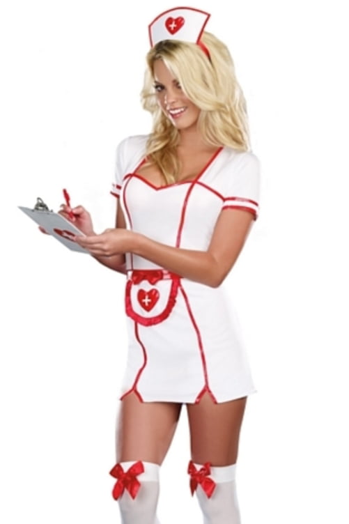 Details about Sexy Adult Halloween Party King Women's Naughty Nurse Co...