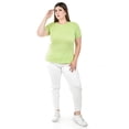 thumbnail image 4 of Blusa asimetrica Roman Fashion Verde Talla 36, 4 of 5