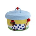 thumbnail image 1 of Small Woven Storage With Lid Cute Animal Toy Organizers Rope Storage For Living Room Area Decorative Small Rope Boxes Aesthetic With Lid Handwoven Rope Decorative Storage For, 1 of 3