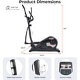 thumbnail image 6 of Sunny Health & Fitness Endurance Elliptical Trainer, 300LB Capacity & 15-Level Magnetic Resistance w Smart Bluetooth & FREE SunnyFit® App - SF-E323050, 6 of 8