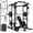 Green - WB00 Home Gym Package (230LB Black Plates ), variant on Mikolo Power Rack Cage, 1500LBS Weight Cage with 800LB Capacity Adjustable Weight Bench, 1500LB Capacity Barbell and 230LB Weight Plate set Red
