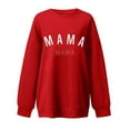 thumbnail image 4 of Qertyioot Chemises à Manches Longues pour Femmes, Mode Femmes Confortable Décontracté Chandail à Lettres Imprimé Col Rond T-Shirt Blouse Hauts, 4 of 4
