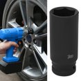 thumbnail image 1 of Black Satin Coating Black Drive Impact Socket, Impact Socket, Air Tool Other Hand Tools For 1/2 Inch Drive Extension Rod Impact Tool 24mm, 1 of 7
