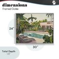 thumbnail image 4 of Stupell Industries Tropical Poolside Resort Lounge Chairs Gray Framed Giclee Art, 30 x 24, by Sisi and Seb, 4 of 8