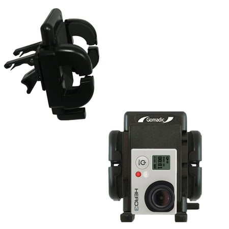 Gomadic Air Vent Clip Based Cradle Holder Car / Auto Mount suitable for the GoPro Hero3 - Lifetime Warranty