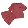 thumbnail image 2 of Tiijoy Girls Summer Outfits Casual Short Sleeve T-Shirt Shorts Set, 2-Piece, Sizes 2-14, 2 of 7