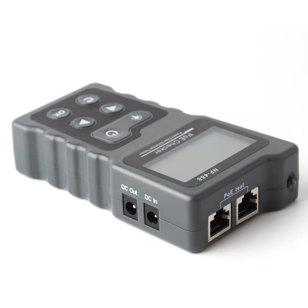 KKmoon LCD Network Cable Tester PoE Checker Inline PoE Voltage and Current Test