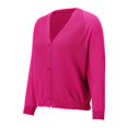 thumbnail image 5 of Cardigan Sweaters For Women Ice Linen Loose Thin Cardigan V Neck Long Sleeve Style Cotton And Linen Blended Cardigan Outerwear Jackets 1Pc Pink Xl Sweaters For Women, 5 of 9