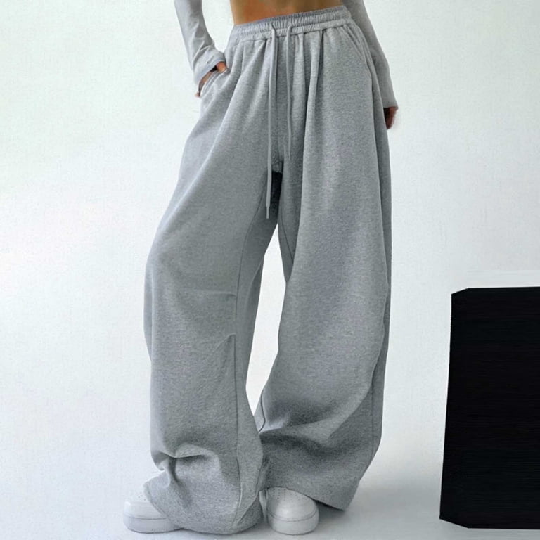 Arlun,Wide Leg Sweatpants for Women Plus Size Baggy Casual Elastic