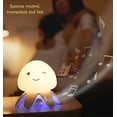 thumbnail image 3 of Luz nocturna para niños, lámpara de silicona de medusa que cambia de color con control remoto y 5 ruidos blancos para dormir, luz nocturna LED recargable, 3 of 5