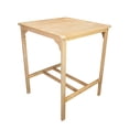 thumbnail image 3 of Juego De Mesa De Madera Maciza Con 2 Sillas Altas Bossa Cala, 3 of 5