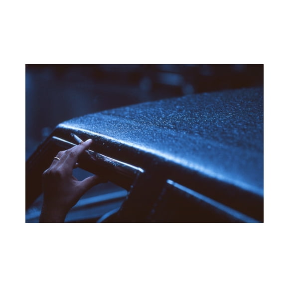 Canvas Wall Art - Dieter Matthes 'Waiting From The Series Qnew York Bluesq ' Wall Art for Living Room, Bedroom, or Office Décor by Trademark Fine Art - 32 x 22 Inches