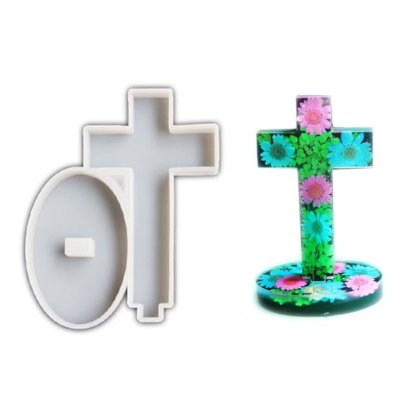 Crossed Shape Silicone Molds for Making Plaster Decorations, Table Ornaments, Epoxy Resin Molds Plaster Molds