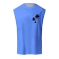thumbnail image 1 of Summer Fashion Men's Vest Coconut Pattern Shoulder Design Minimalist Style Sleeveless Top, 1 of 6