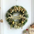 thumbnail image 4 of Christmas Wreaths Door Hanging Rattan Venue Layout Christmas Decorations Garland For Home Party Decor 2023 New Year Noel Navidad, 4 of 5