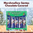 thumbnail image 2 of Marshmallow Santas Chocolate Covered 1.87 oz Individually Wrapped Candy for Holiday Christmas Goodie Bags Party Favor Treats Stocking Stuffer Snacks Gift Supplies Pack of 2 - 10 Total Serving, 2 of 7
