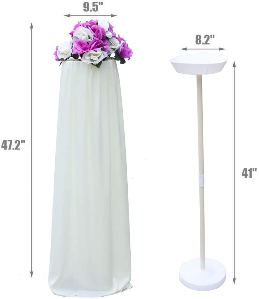 Amon Tech 8PCS Flower Column Stands Elegant Wedding Flower Column 