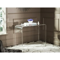 SAFAVIEH Atka Modern Glam Acrylic Console Table, Clear