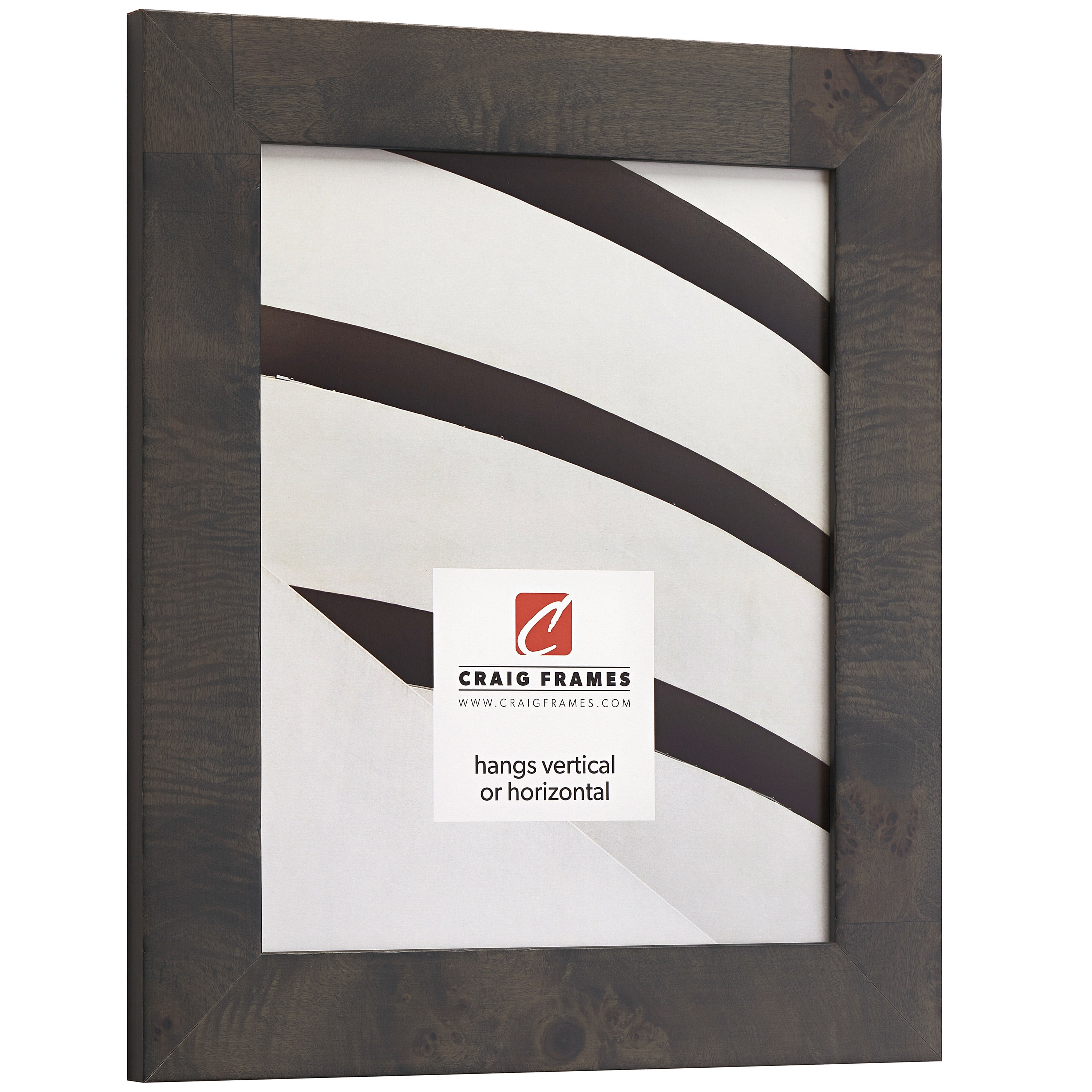 Craig Frames Innovations, 18x24 inch Picture Frame, Grey Burl