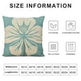 thumbnail image 5 of Qinduosi Blue Beach Life Throw Pillow Cover Inch, Nautical Decoration Cushion Case ， Square Beach Decorative Pillow Case for for Bedroom Bed Outdoor Couch Sofa White, 5 of 5