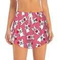 thumbnail image 2 of KLL French Bulldog Pattern Shorts Women,Athletic Shorts High Waisted Running Shorts Pocket Sporty Short Gym Elastic Workout Shorts-Small, 2 of 7