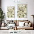 thumbnail image 4 of Elephant Stock White On White Floral Sage Wall Art - Vertical Canvas Wall Art - Living Room Wall Decor - Floral And Botanical Canvas - Green And Gray Decor By Silvia Vassileva - 20" x 30", 4 of 8