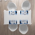 thumbnail image 4 of Ambesonne Blue Place Mats Set of 4, Sunrise Raft River Scenery, Standard Size, Royal Blue Aqua, 4 of 4