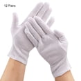thumbnail image 3 of Gants de Protection 12 Paires Gants en Coton Gants de Protection pour Usage Industriel Agricole Ménager Blanc, 3 of 8