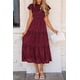 thumbnail image 5 of Vestido midi PRETTYGARDEN con estampado floral de verano 2025 para mujer, 5 of 9