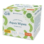 Aqua Wipes Essentials Biodegradable and Plastic Free Baby Wipes 672 Count (12 Packs x 56 Wipes)