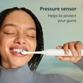 thumbnail image 5 of Philips Sonicare 4300 Series Electric Toothbrush - Sonic Toothbrush with Advanced Sonic Technology, Pressure Sensor, Two Intensity Settings, Smartimer & Quadpacer, Travel Case, White, Model HX3684/23, 5 of 12
