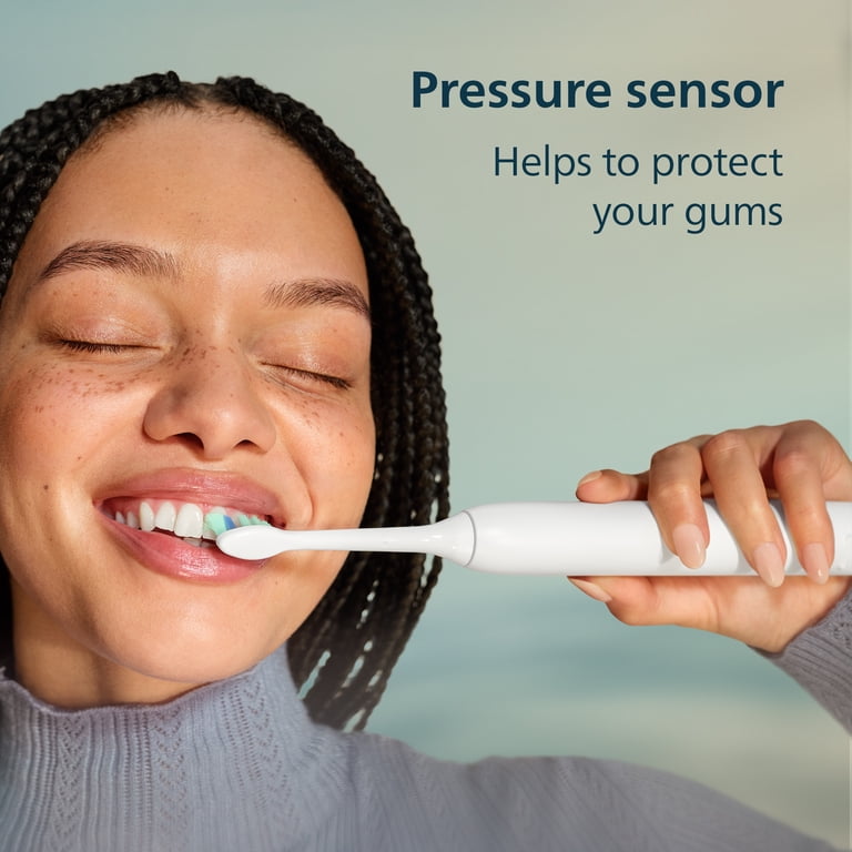 PFC 12時 ホワイト プレミアムフルセラミック Philips Sonicare 4300 Electric Toothbrush, Optimal Gum Health