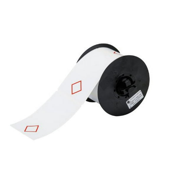 Brady Thermal Transfer Label, Red on White, Labels/Roll: 270 B30-261-7569-CLP1