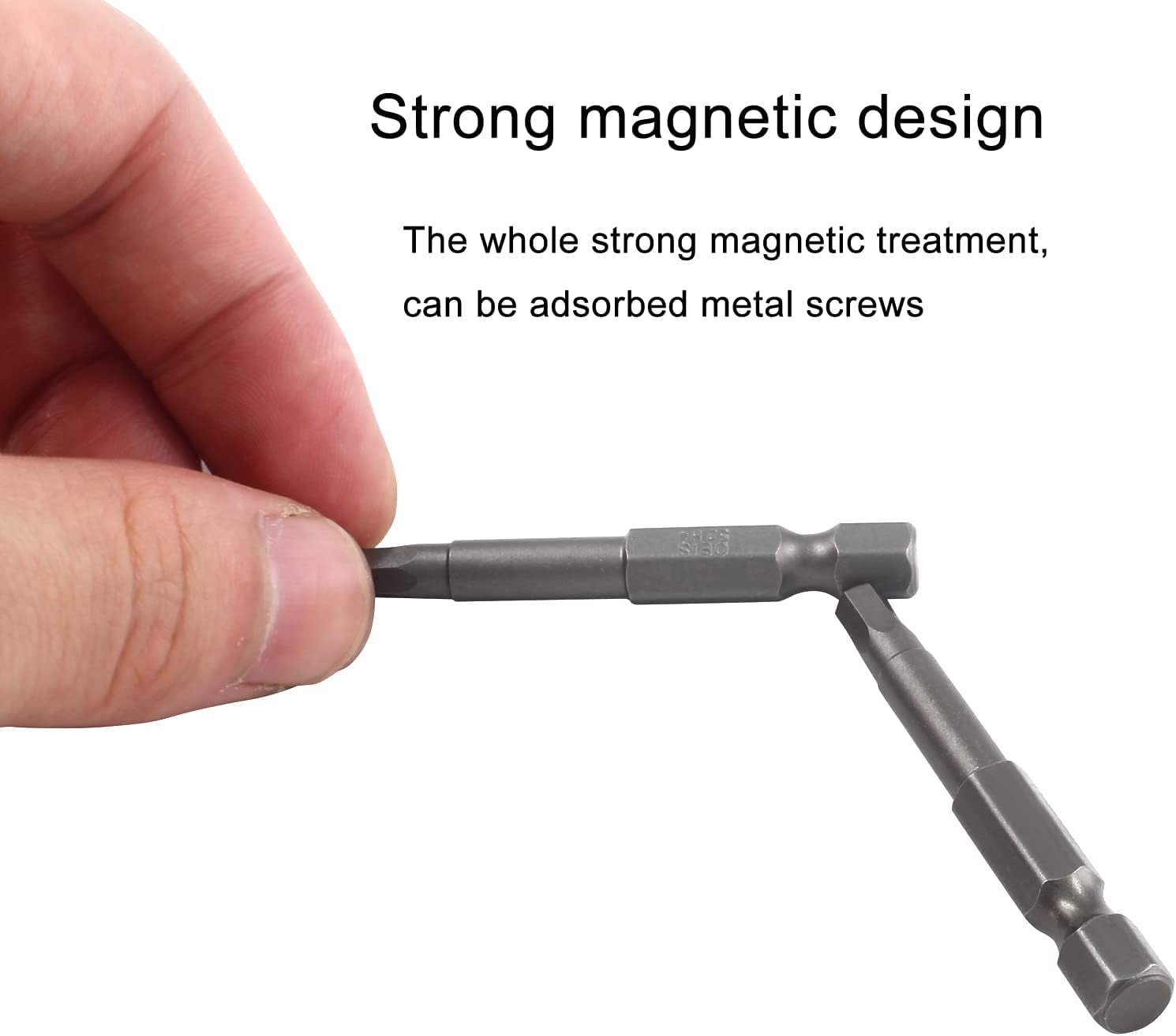FRKSMD-10Pcs Hex Head Allen Wrench Drill Bit Set, S2 Steel Magnetic Hex Bits H4.0 Head Screwdriver Bits, 1/4" Shank, 2 Inch Length