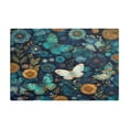 thumbnail image 6 of Qxltty Peacock Butterfly Leather Drying Mat for Kitchen Countertops Coffee Mats Hide Stain Quickly Absorbs Water Tableware Decor, 6 of 6