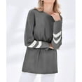 thumbnail image 2 of Long Sleeve Women's Oversized T Shirts Loose Casual Crewneck Tunic Tops Soft Blouse, 2 of 6