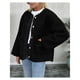 thumbnail image 4 of Abrigos de Invierno para Mujer, de Larga, con Botones, Chaquetas de Forro Suave, Ropa de Abrigo, Moda de Otoño Negro M, 4 of 9